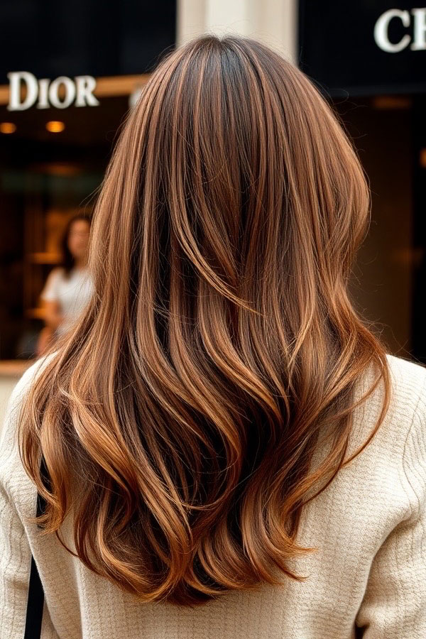 Warm Chestnut Layers, Gorgeous Hair Colours for the Fall Season, autumn hair colour, fall hair color