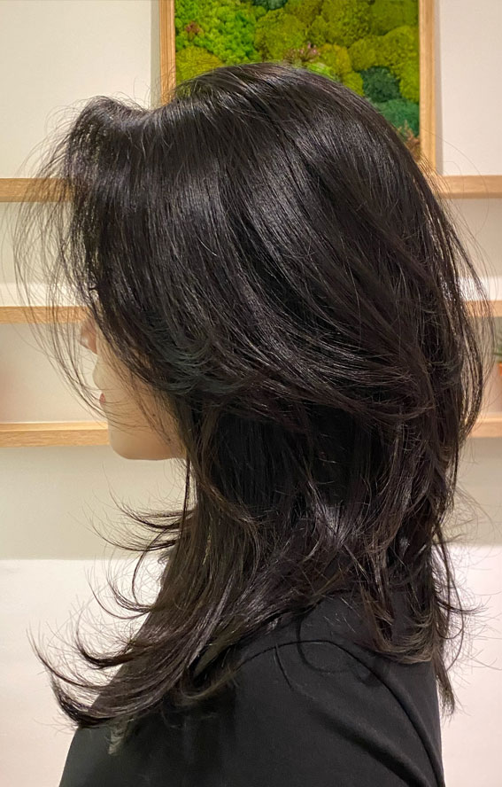 Windswept Layers with Tousled Texture, shoulder length layered haircut, Trending Medium Layered Haircuts, medium length layered haircut, medium length layered hairstyle