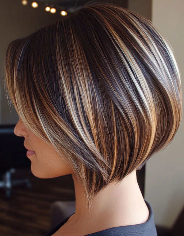 32 Sleek Bob Haircuts for a Chic and Polished Look : Bold Contrast Bob ...