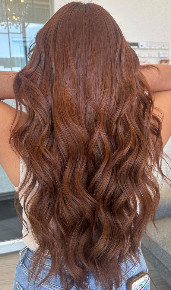 Toasted Caramel Waves, Vibrant Hair Colours for Autumn, autumn hair colour, fall hair color