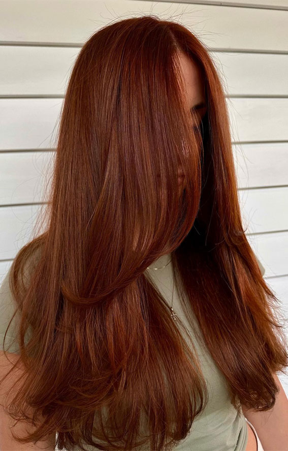 Cinnamon Spice Layers,  Vibrant Hair Colours for Autumn, autumn hair colour, fall hair color