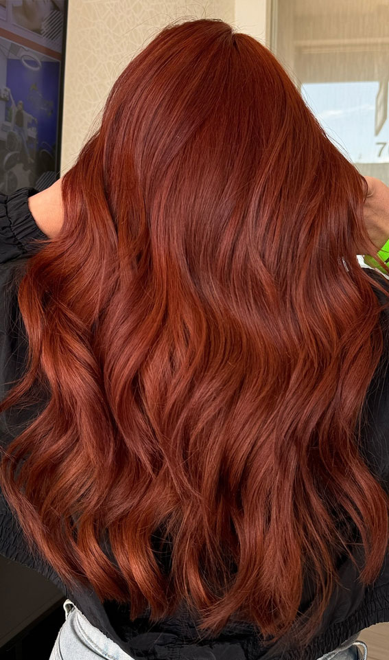 Rich Auburn Glow, Vibrant Hair Colours for Autumn, autumn hair colour, fall hair color