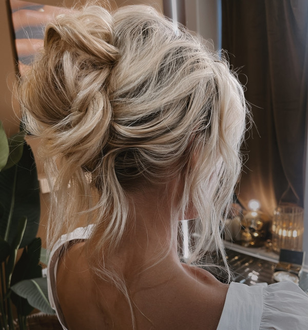 Romantic Messy Twisted , Hot and Trendy Updo Hairstyle, messy updo hairstyle