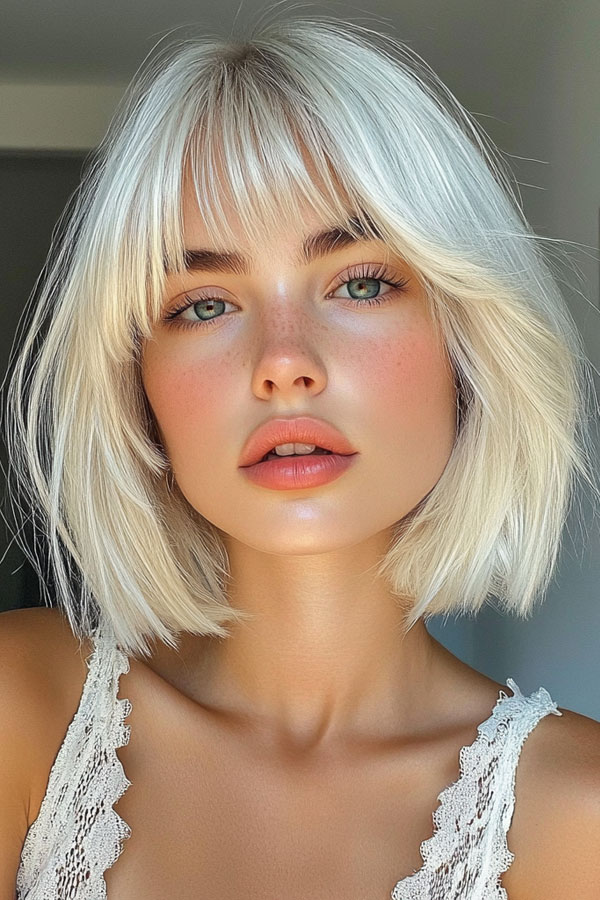 , Bob haircut with layers, medium bob haircut, Bob haircut with bangs, medium bob haircuts with bangs, Long bob haircut, Medium bob hairstyles, medium length bob hairstyles for fine hair