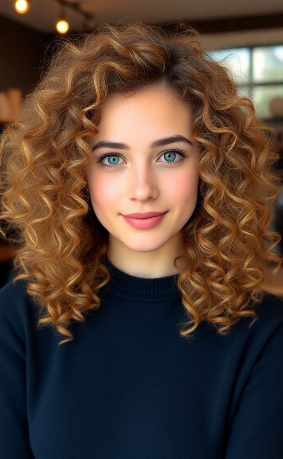 Shoulder length curly hair with layers, low maintenance Shoulder length curly hair with layers, medium length curly hair with layers, Shoulder length curly hair with layers and bangs, natural curly haircut, natural curly hair with layers