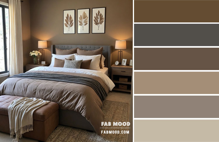 Warm Earthy Bedroom Colour Scheme