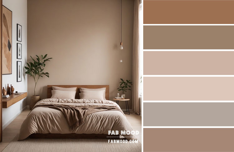 Calm Oasis Earthy Bedroom Colour Scheme