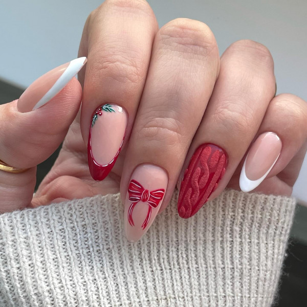 Sweater Christmas Elegance, Christmas nails, festive Christmas nail art, cute Christmas nails, Christmas Nail Ideas, festive Christmas nails, Xmas nail art, festive nail designs, Christmas nail art designs