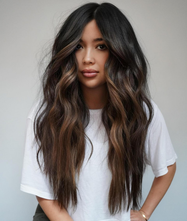 25 Beautiful Brunette Hair Colour Looks : Espresso Brunette Balayage