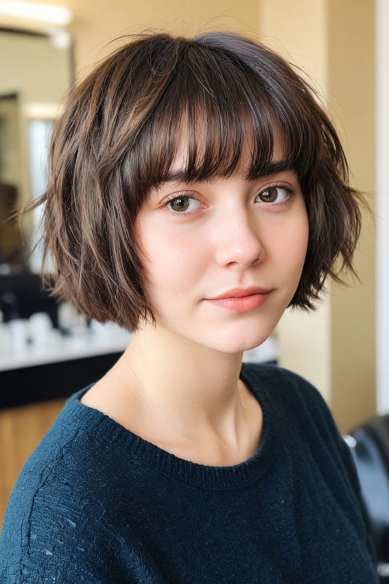 Textured Shaggy Bob, bob hairstyle, bob haircut