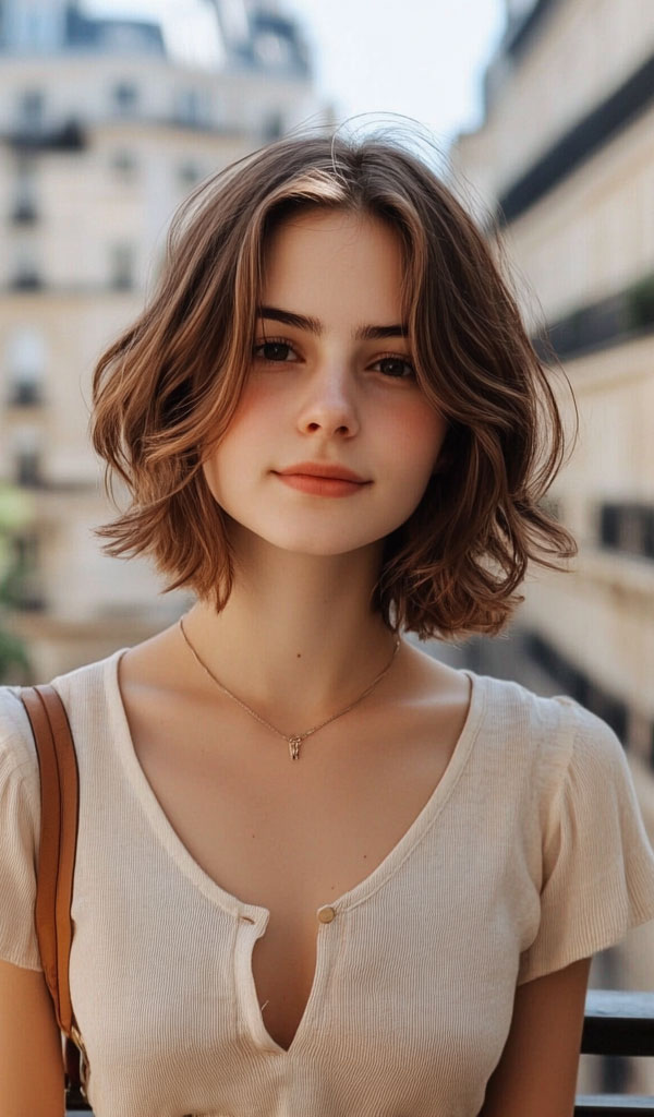 Sleek, Shaggy, or Wavy 33 Bobs You’ll Love : Effortless Parisian Bob