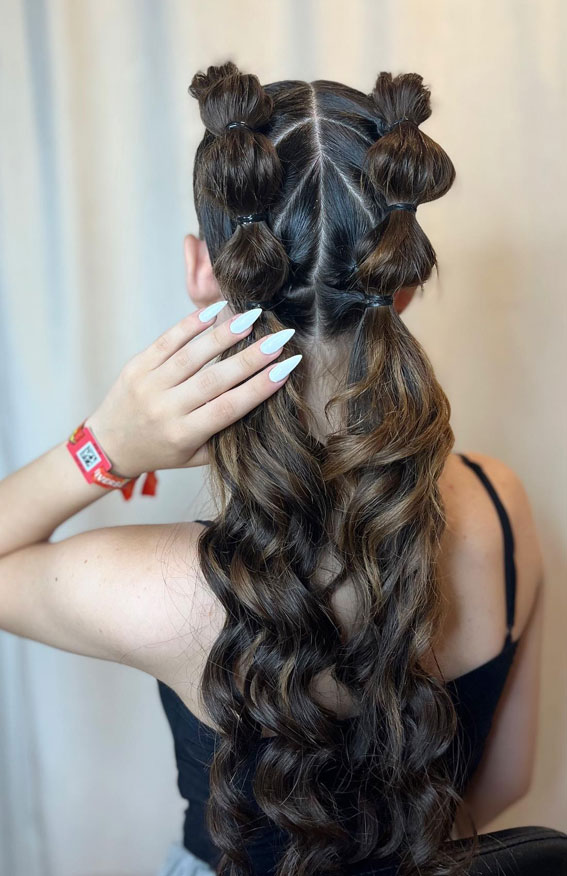 30 Trendy Braid Hairstyles Beyond the Basics : Bubble Braids with Twists