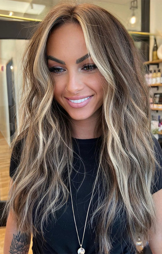 30 High Contrast Balayage Ideas For a Dimensional Look : Blonde Face-Framing