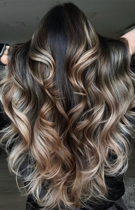 30 High Contrast Balayage Ideas For a Dimensional Look : Ash Blonde Luxe