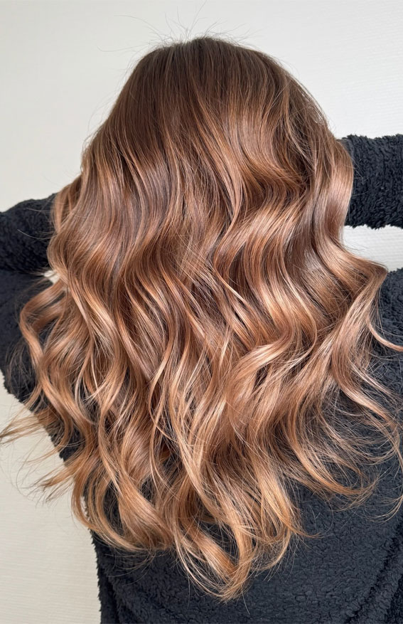 35 Hot Mocha Mousse Hair Colour Ideas : Mocha Melt Waves