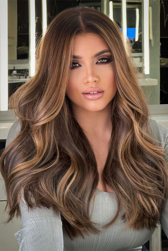 35 Hot Mocha Mousse Hair Colour Ideas : Glam Mocha Luxe