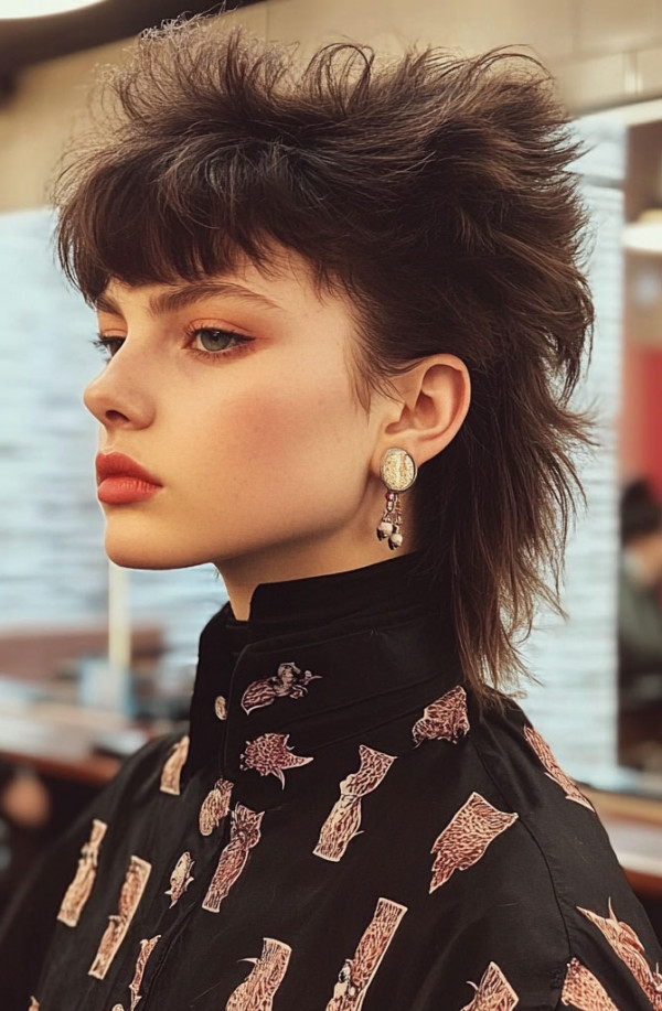 High-Fashion Punk Wolf Cut, Wolf haircut Women short, Wolf haircut women, Wolf haircut female, Wolf haircut long hair, Wolf haircut straight hair, Short wolf haircut