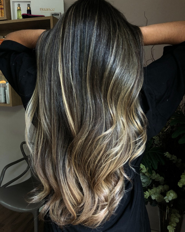 40 Gorgeous Hair Colour Highlights : Ombre Perfection with Luminous Waves