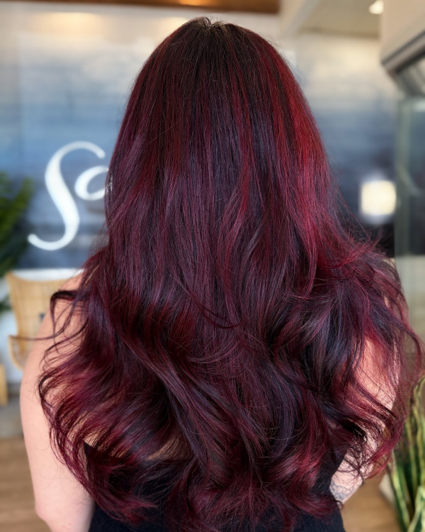 30 Cherry Hair Colour Ideas : Dark Berry Cherry Blend