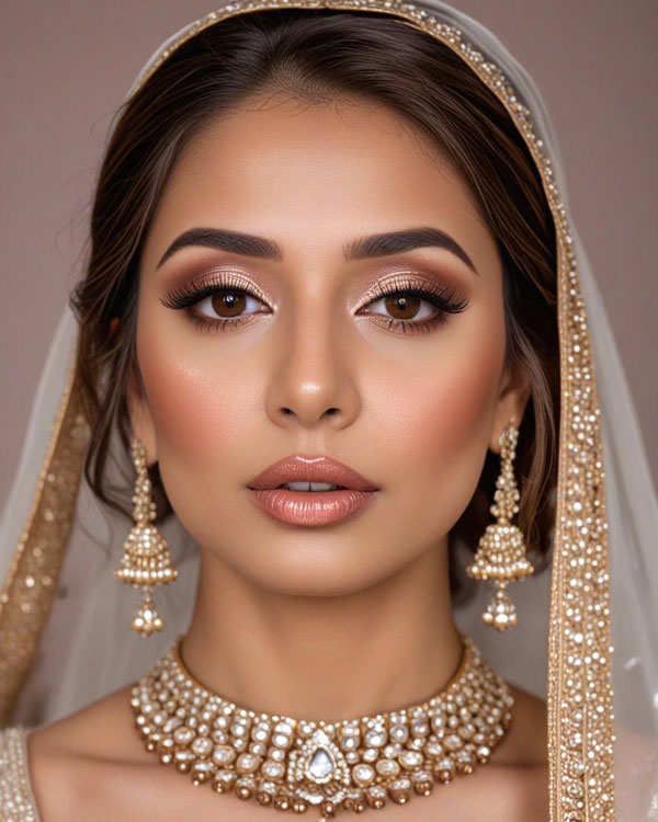 Golden Majesty Bridal Look, Soft Glam Bridal Makeup Looks, bridal makeup, glam makeup, soft glam makeup, bridal makeup look