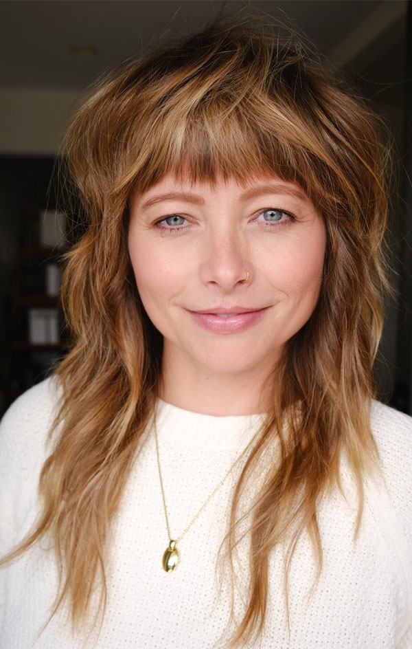 38 Best Long Shag Haircuts For A Lived-In Look : Soft Shag with Lived-In Colour