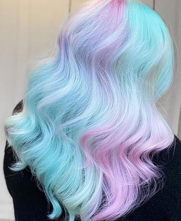 25 Unicorn Hair Colours to Spark Your Imagination : Frosted Mermaid Mist