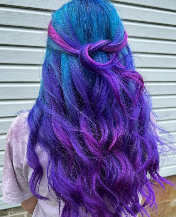 20 Enchanting Mermaid Hair Colours : Oceanic Twilight Tresses