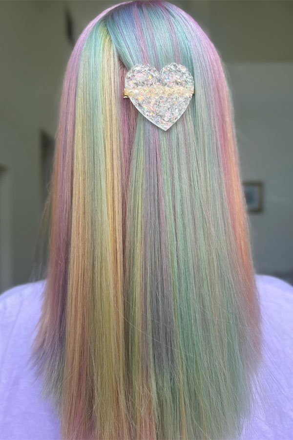 25 Unicorn Hair Colours to Spark Your Imagination : Pastel Candy Strands