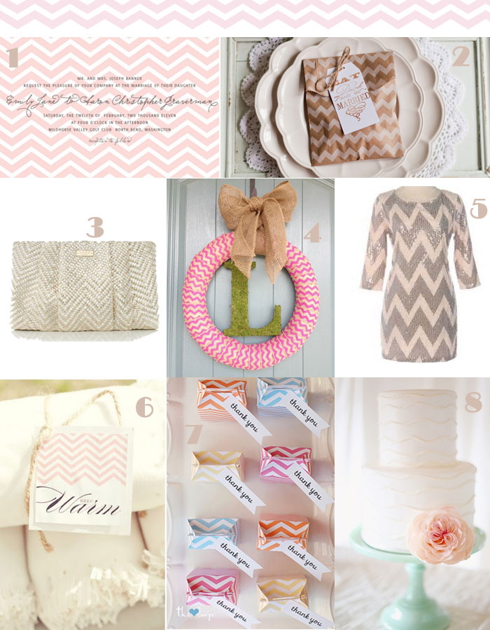 Crazy in love with Chevron Themed Weddings