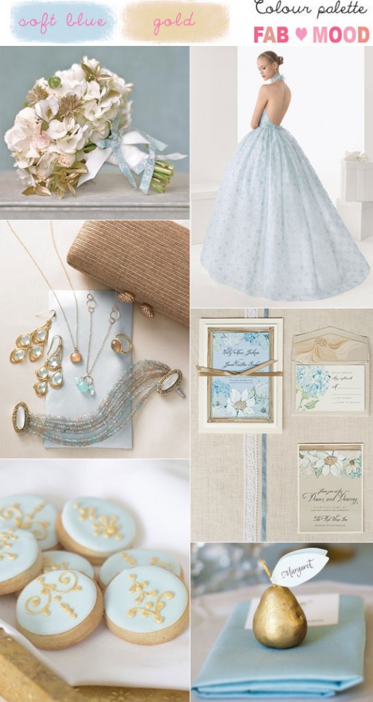 Blue and Gold Wedding Colours Palette Ideas, blue gold wedding colors