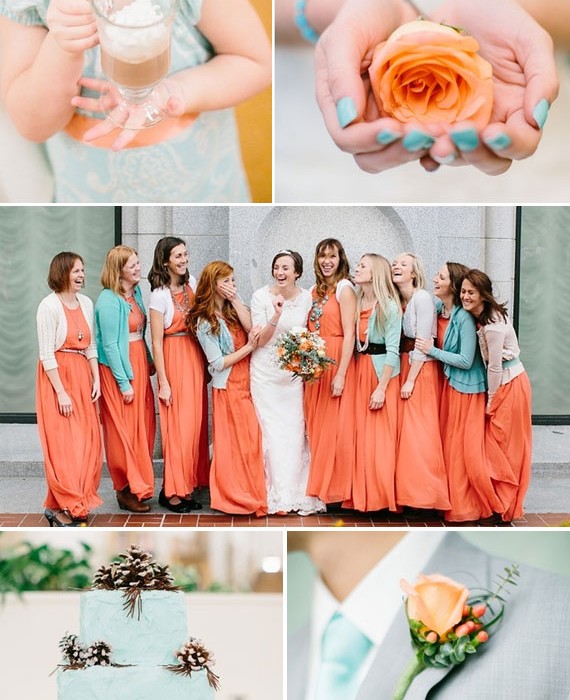 Coral & Mint Wedding Ideas 1 - Fab Mood | Wedding Colours, Wedding ...