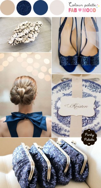 navy blue neutral wedding, blue white party board