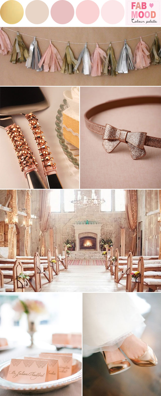 Blush Pink And Rose Gold Background