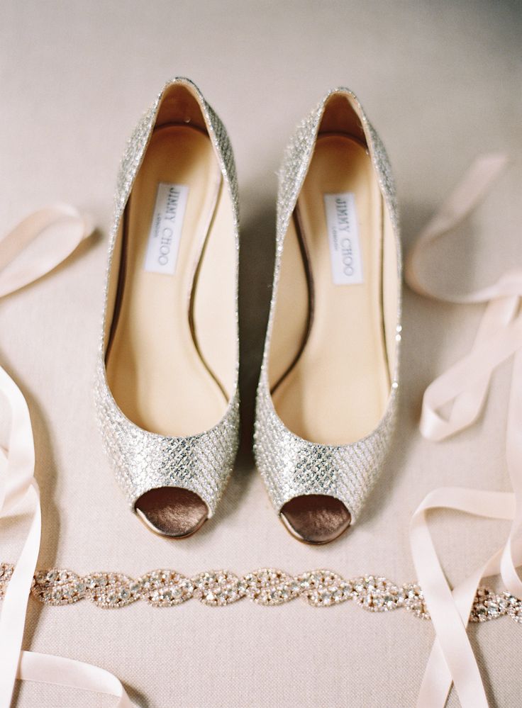 jimmy choo low heel wedding shoes