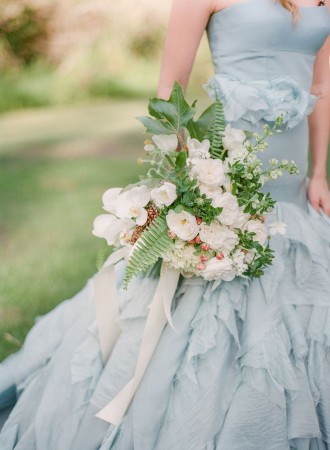 something blue wedding dress