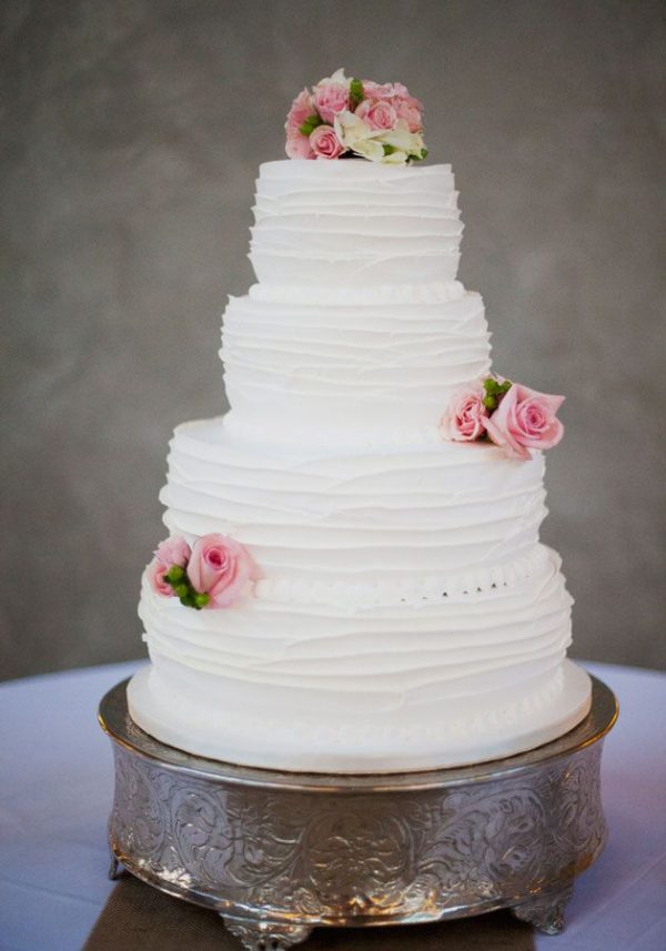 Ruffle wedding cakes