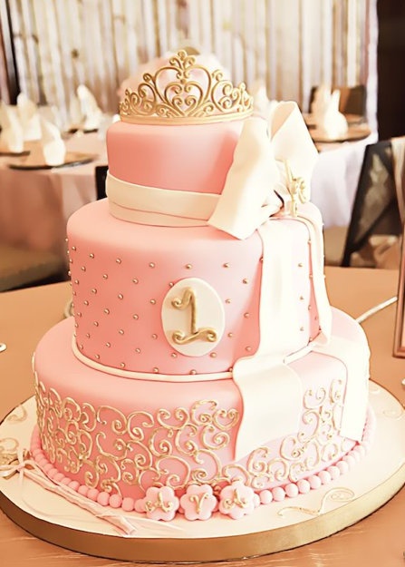 elegant pink wedding cake,pink and gold wedding cake