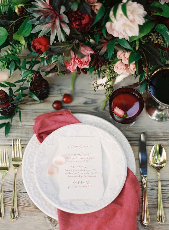 autumn wedding table setting | Lani Elias Fine Art Photography