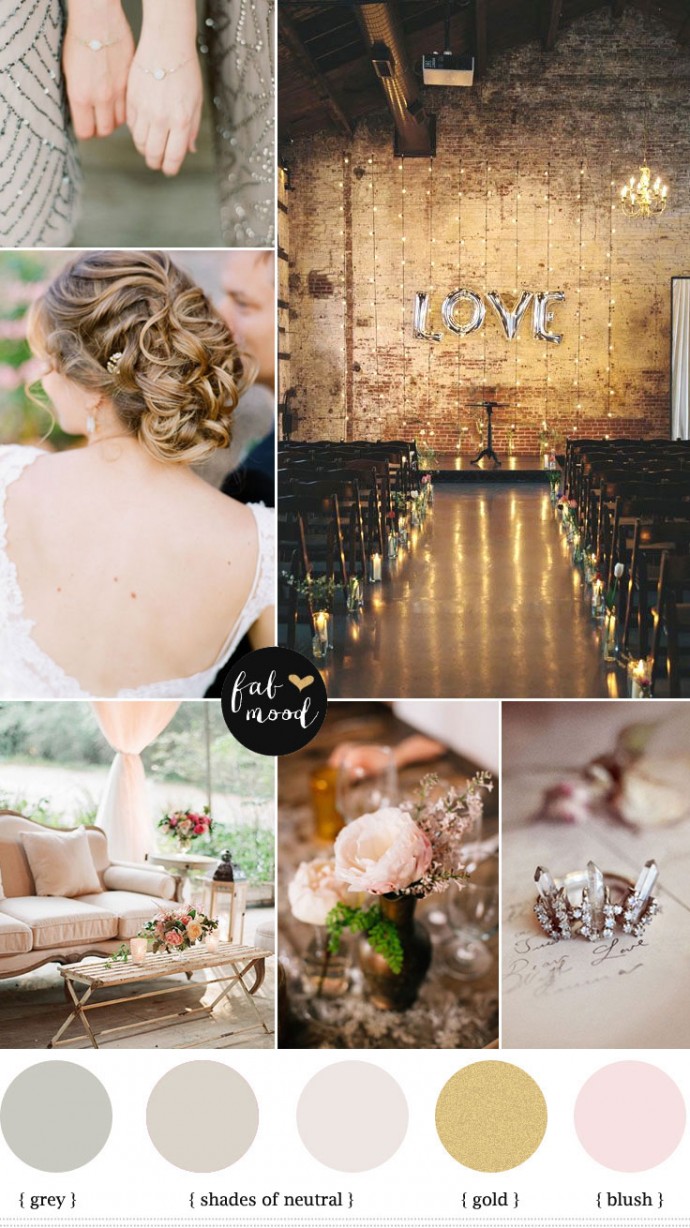 Autumn Vintage Wedding,neutral wedding color palette