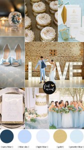 Blue and gold wedding theme {baby blue and gold }