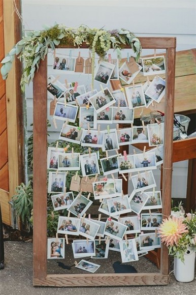 21 Fabulous wedding photo display ideas reception