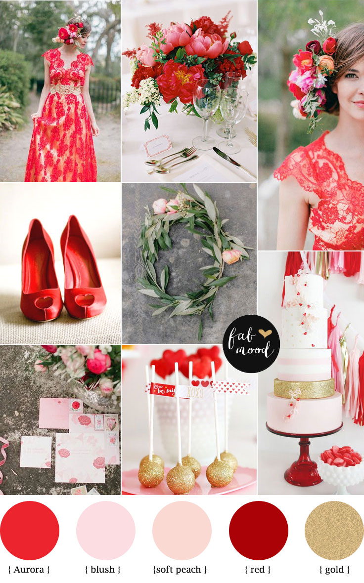 Aurora Red Autumn wedding color