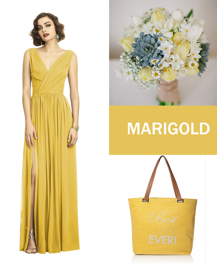 Marigold bridesmaid dress |  fabmood.com