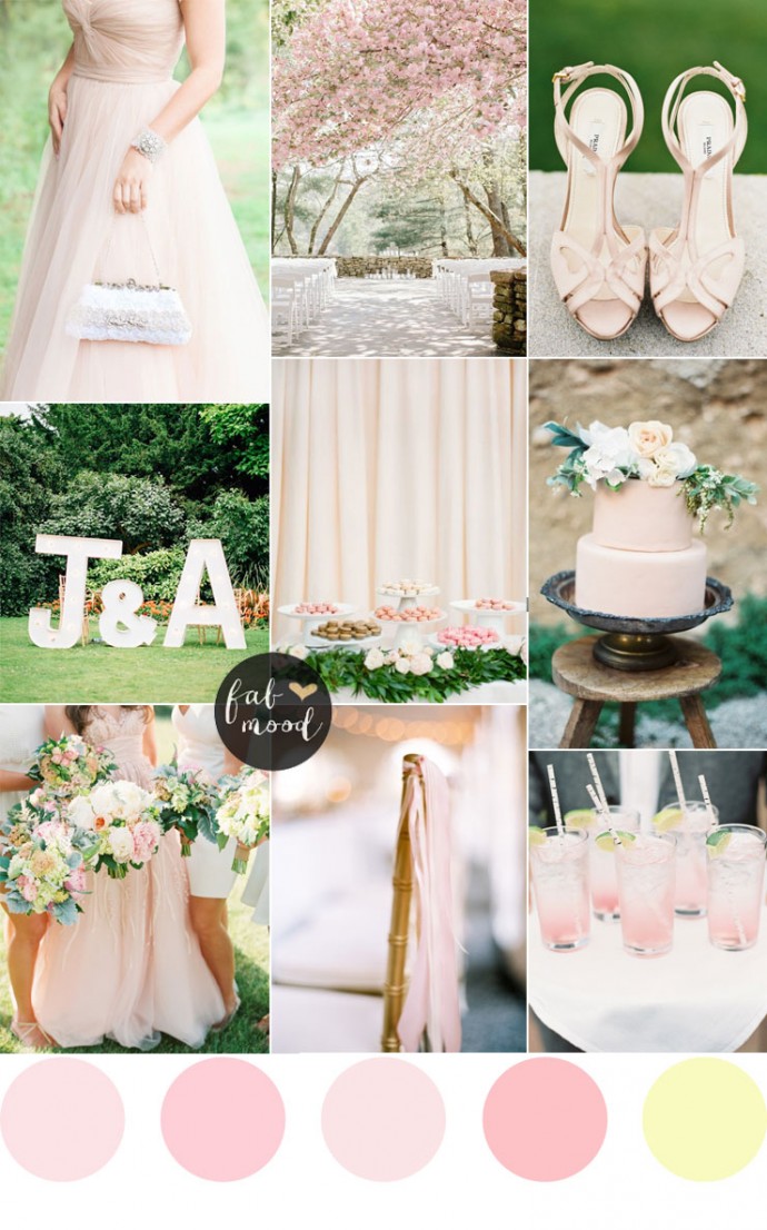 Blush spring wedding - Blush Pink Garden Wedding Palette