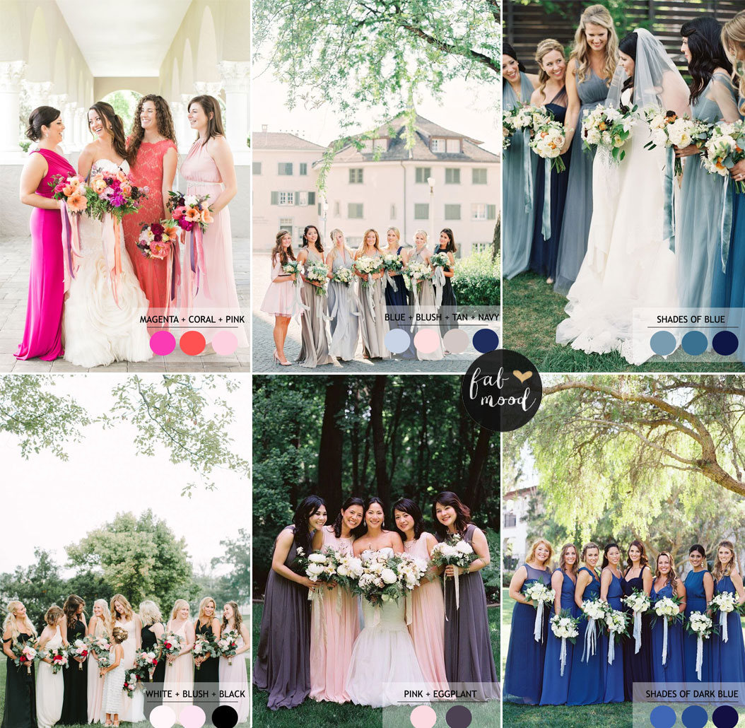 Mix 'n' match colours and styles with our beautiful bridesmaids
