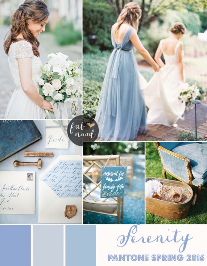 Serenity Blue Wedding Theme { Pantone Spring 2016 }