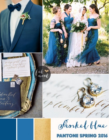 Snorkel blue wedding theme { Pantone Spring 2016 }