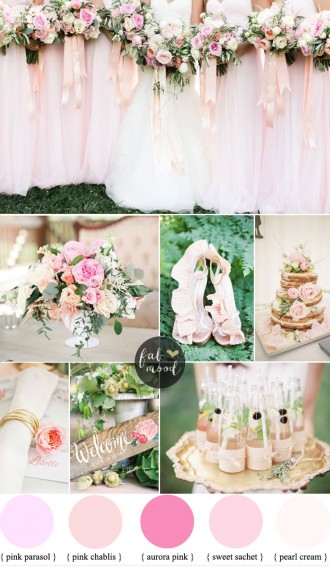 Pink wedding - Classic wedding color ideas for classic brides | fabmood.com