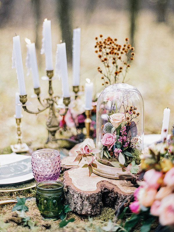 Enchanted Forest Fairytale Wedding in Shades of Autumn | fabmood.com 1