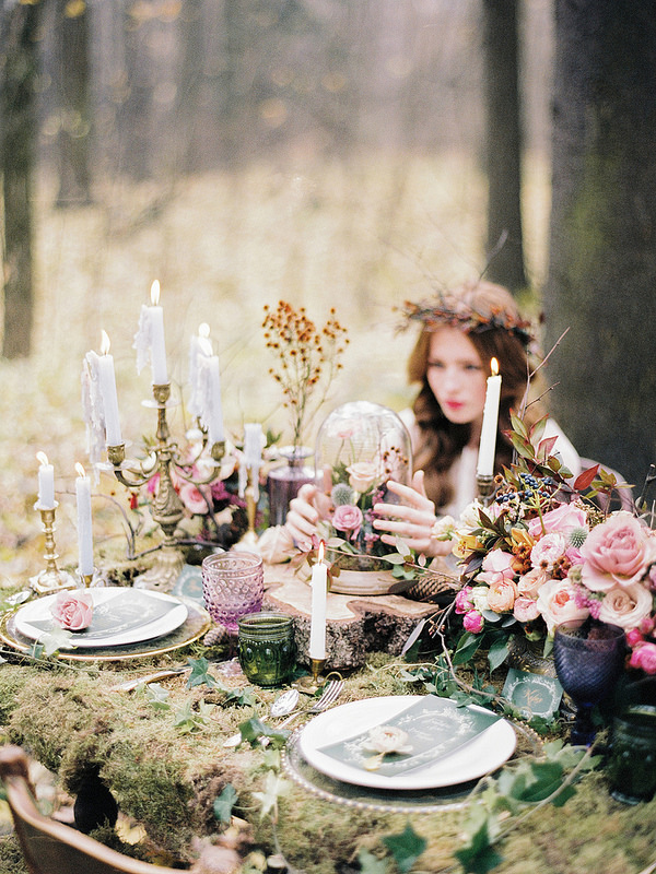enchanted forest wedding table